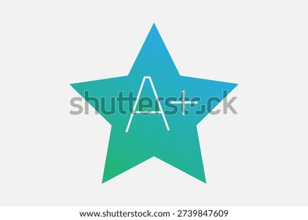 This image shows a star icon containing the text "A+", which is the highest possible grade in many educational systems.