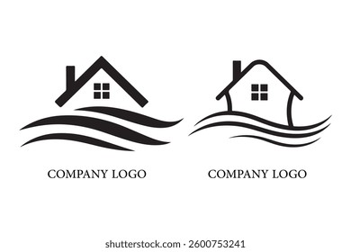 This image shows two identical black and white logos.