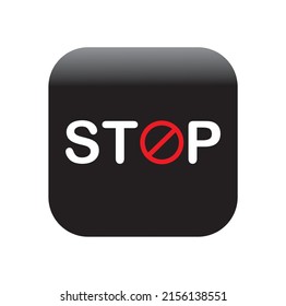This image shows a vector illustration of a stop sign