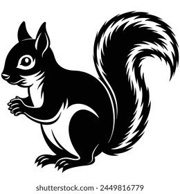 This image is a squirrel vector illustration