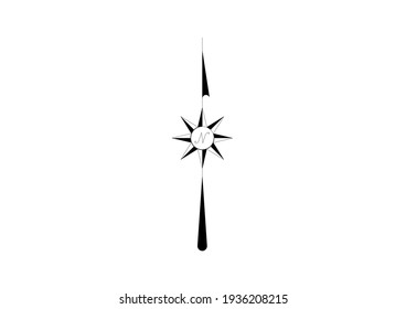 This image is a symbol of a direction vector illustration for example the direction of North, West, South, East and others