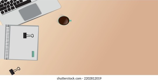 This image is a vector background design image. The design drawing depicts a workbench. In this picture there is also a gradation effect