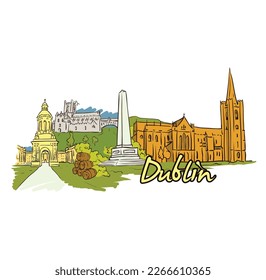 this is image vector file of Dublin city 