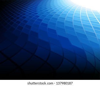 This image is a vector file representing a blue abstract background. / Blue Background / Blue Background