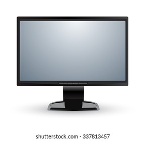 This image is a vector file representing a computer monitor display isolated