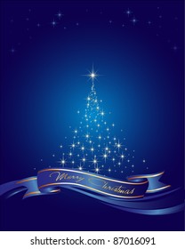 This image is a vector file representing a christmas holiday card, and all the elements can be scaled to any size without loss of resolution.