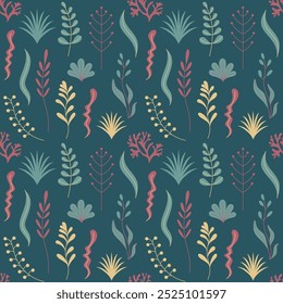 This image is a vector flat art seamless pattern.