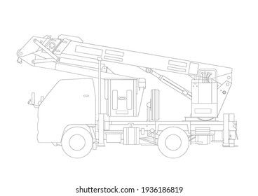 Esta imagen es una ilustración vectorial de equipos pesados como topadoras, excavadoras, camiones mixer, etc., que a menudo se utilizan para un proyecto de construcción de edificios o carreteras y otros.