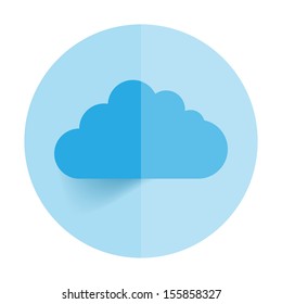 This image is a vector illustration representing a cloud