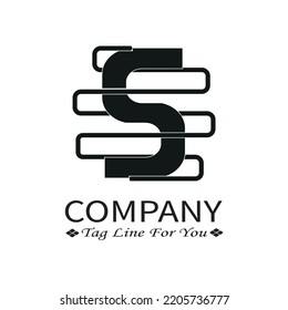 This image is a vector logo design. This design can be used as a business logo template and more. this logo design is made with geometric design with black color