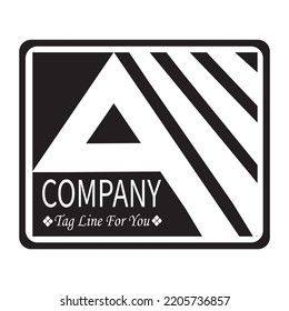 This image is a vector logo design. This design can be used as a business logo template and more. this logo design is made with geometric design with black color