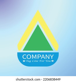 This image is a vector logo design. This design can be used as a business logo template and more. This logo design is made with a geometric design and has colors