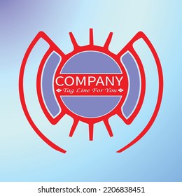 This image is a vector logo design. This design can be used as a business logo template and more. This logo design is made with a geometric design and has colors