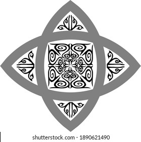 This image is a vector image that can be used for backgrounds, clip art, engraving patterns, photo frames, etc. This image design uses a traditional Indonesian ethnic batik pattern.