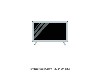 This image is a vector from a TV that can be used as a symbol, background or education for kids