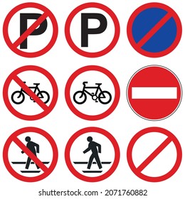 Esta imagen es un vector de señales de tráfico de advertencia  