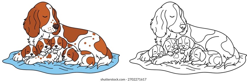 This image would be great for a coloring book or children's illustration!