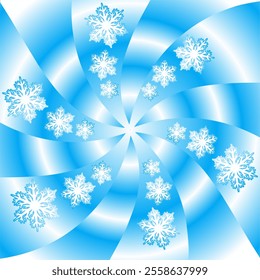 This images showcase beautiful snowflake illustrations with various patterns, soft gradient blue tones, and abstract backgrounds, creating an elegant winter-themed design.