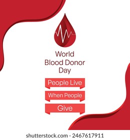 Esta impactante ilustración del Arte vectorial de donante de sangre está diseñada para fomentar la importancia de la donación de sangre y fomentar la participación.