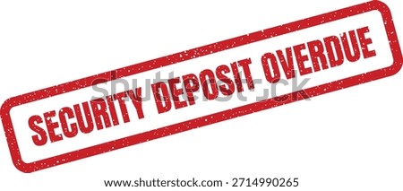 This impactful vector stamp signals a critical status for outstanding payments, suitable for financial warnings or late payment notices.