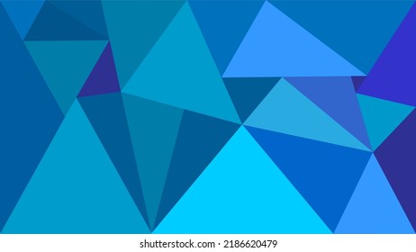 This an impressive background with triangles on a different blue tones.
