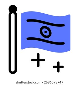Este ícone de Bandeira da Índia é adequado para a cultura da Índia, etc.