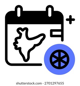 This India Independence Day icon is suitable for India Culture.