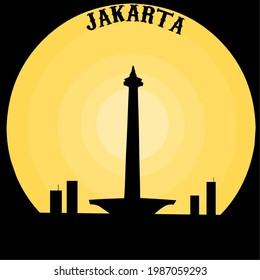 Este es el Monumento Nacional Indonesio o abreviado como MONAS, Este es un símbolo de la independencia indonesia localizada en Yakarta.