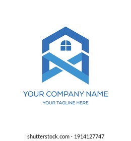 Das ist unendlich Home-Logo kann für Immobilienfirmen verwendet werden. Es ist minimalistisch, einfach und modern.