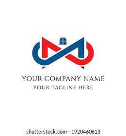 This is infinity home logo design vector. It is minimal modern and atttractive which can be used for any type of real estate business.