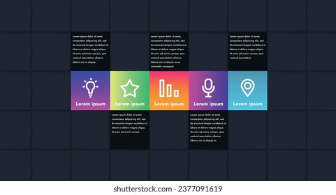 This infographic is designed to visualize a company's key performance indicators.