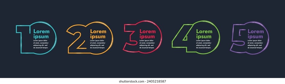 This infographic reflects a modern and creative business process design. The unique design and graphic interpretation add expressiveness and clarity to the image in the presentation and information.