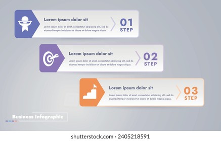 This infographic reflects a modern and creative business process design. The unique design and graphic interpretation add expressiveness and clarity to the image in the presentation and information.