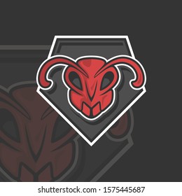 This is the insect character's gaming logo, which is the head of a red ant