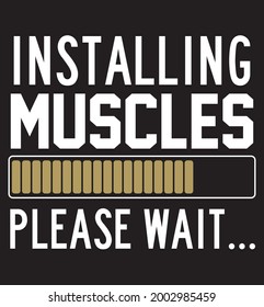 Esto es instalar el diseño muscular para el tee