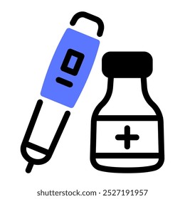 Dieses Insulinsymbol eignet sich für Diabetes, Krankheit usw.
