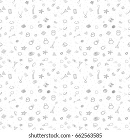 This interesting sketch pattern perfectly suits as a basis for a pattern for web design and for printing on paper and on fabric