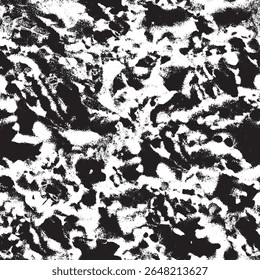 This intricate black and white texture showcases a unique cracked pattern.