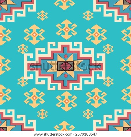 This intricate design showcases a traditional carpet pattern from Turkic peoples. The pattern reflects the rich cultural heritage and craftsmanship of Turkic weaving traditions.