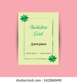 This is a Invitation Card Design Template