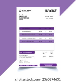  this is  a invoice design.