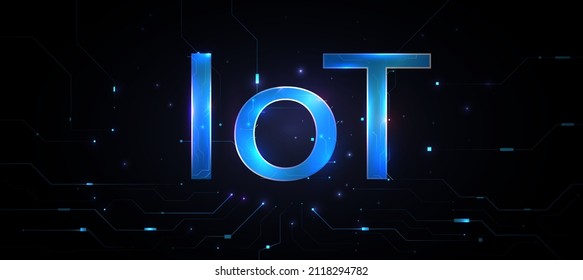 this is Iot technology background and futuristic and connection data device