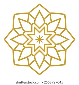 This Islamic mandala design features intricate floral and abstract patterns, blending tradition and modernity. Ideal for decor, art, and cultural projects, it reflects elegance and spirituality.