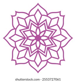This Islamic mandala design features intricate floral and abstract patterns, blending tradition and modernity. Ideal for decor, art, and cultural projects, it reflects elegance and spirituality.