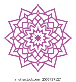 This Islamic mandala design features intricate floral and abstract patterns, blending tradition and modernity. Ideal for decor, art, and cultural projects, it reflects elegance and spirituality.