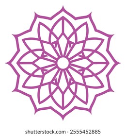 This Islamic mandala design features intricate floral and abstract patterns, blending tradition and modernity. Ideal for decor, art, and cultural projects, it reflects elegance and spirituality.