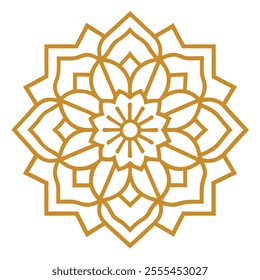 This Islamic mandala design features intricate floral and abstract patterns, blending tradition and modernity. Ideal for decor, art, and cultural projects, it reflects elegance and spirituality.
