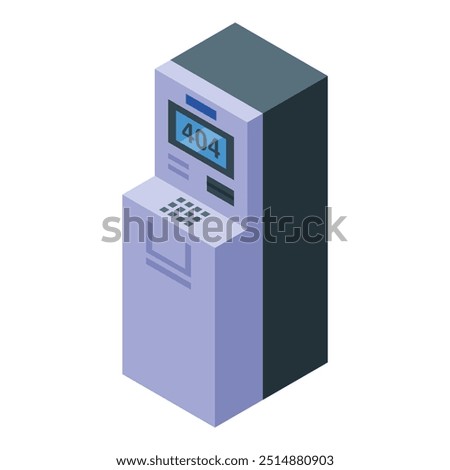 This isometric atm is showing a 404 error message