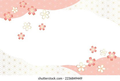 This is a japanese sakura pattern background. 
