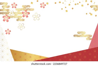 This is a japanese sakura pattern background. 